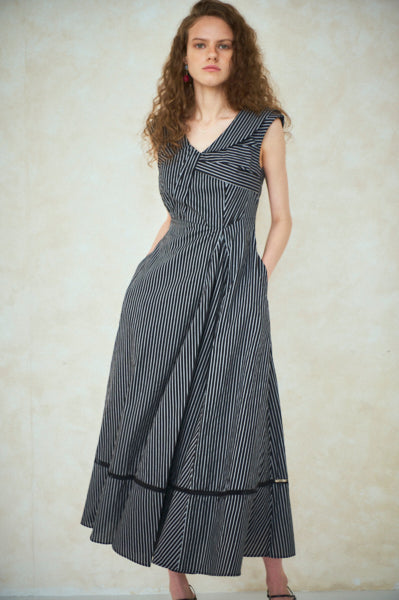 Gina Long Dress <br>-BLK.st-