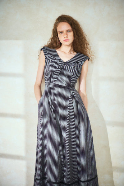 Gina Long Dress <br>-BLK.st-