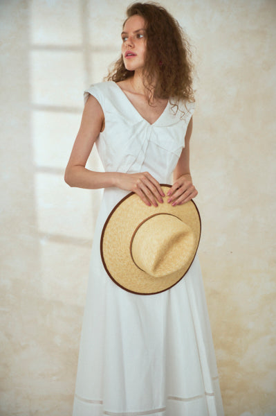 Gina Long Dress <br>-WHT-