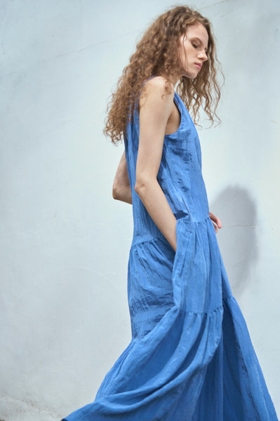 Luna Long Dress <br>-Blue.lav-