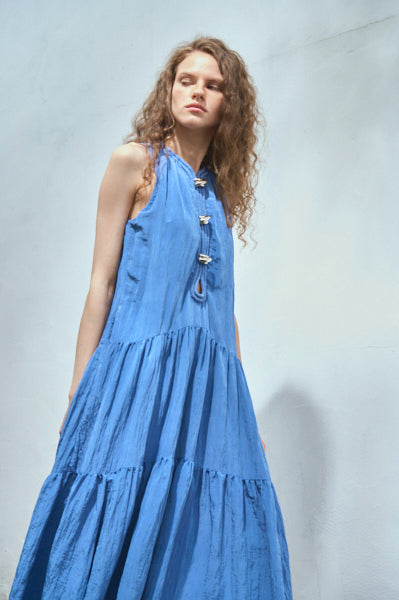 Luna Long Dress <br>-Blue.lav-