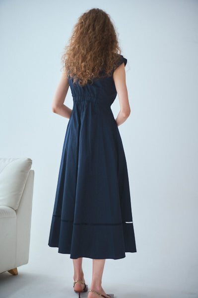 Gina Long Dress <br>-NVY-