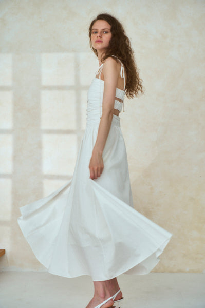 Taormina Dress <br> -WHT-