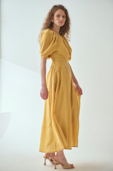 Lizzie Dress <br>-YEL.gold-