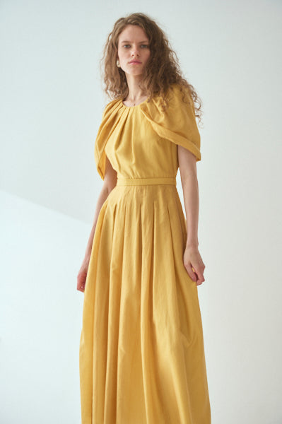 Lizzie Dress <br>-YEL.gold-