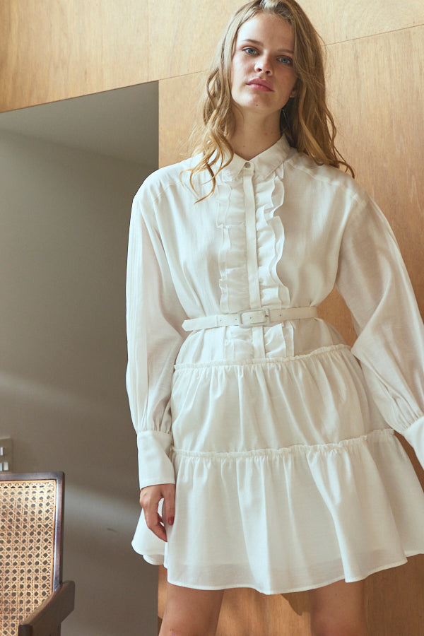 Joslin Dress <br>-WHT-