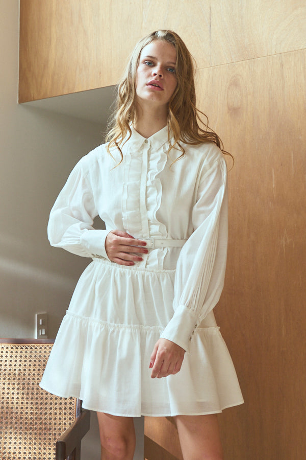 Joslin Dress <br>-WHT-