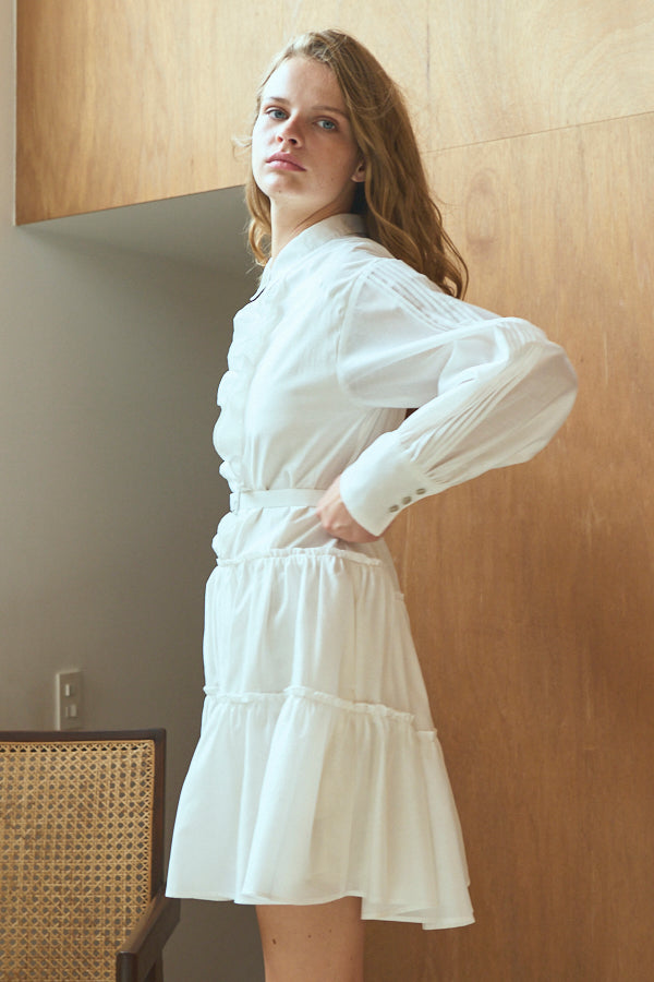 Joslin Dress <br>-WHT-