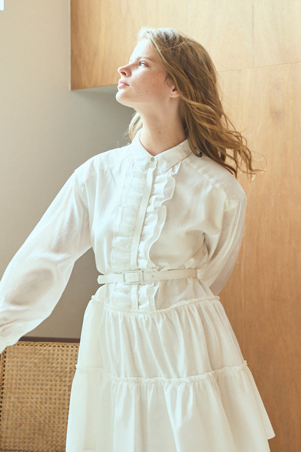 Joslin Dress <br>-WHT-