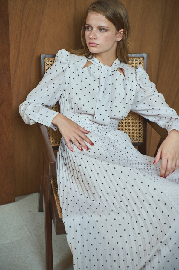 Abby Polka-Dot Dress  <br> -IVO-