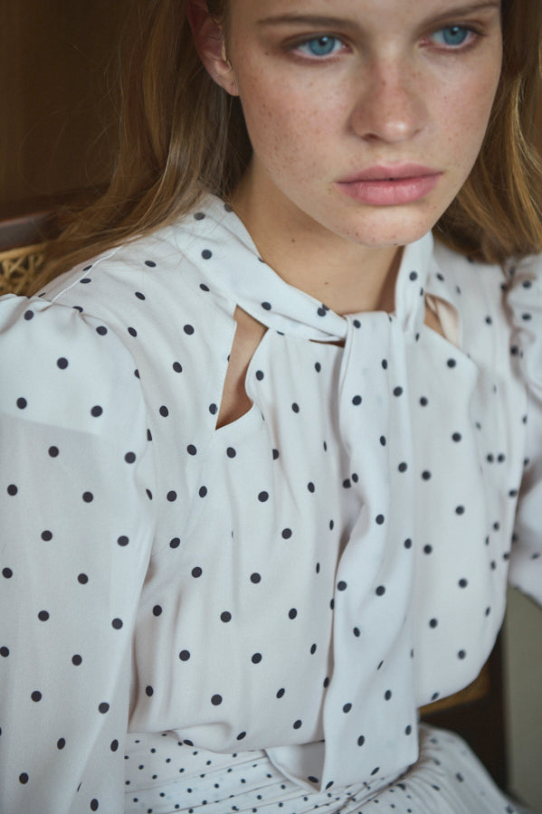 Abby Polka-Dot Dress  <br> -IVO-