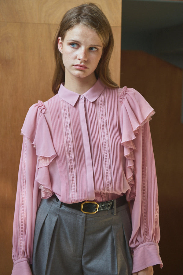 Loliana Blouse <br>-mauve.PNK-