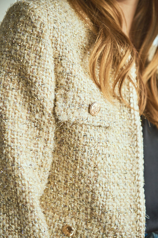 Kelly Tweed Jacket <br>-BEG-