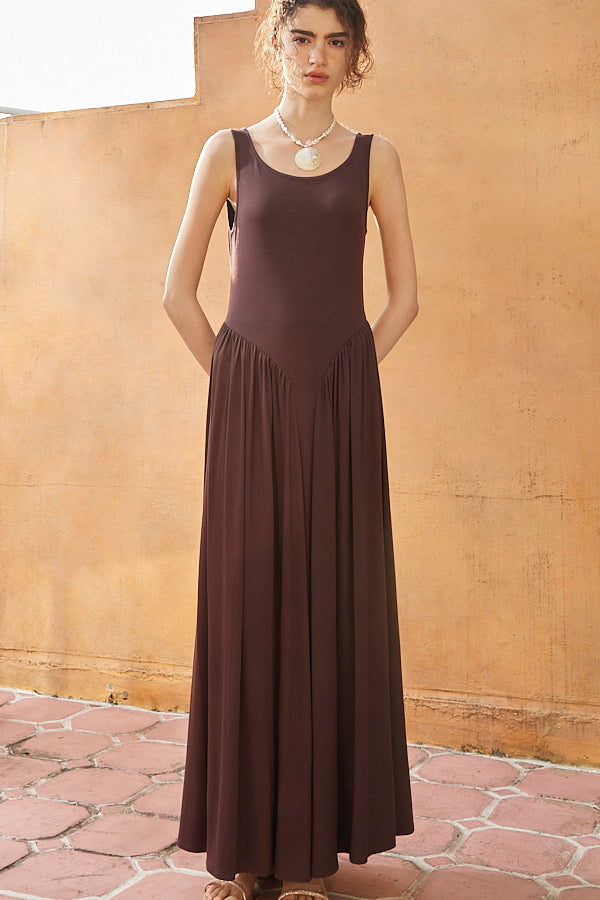 Vera Open Back Dress  <br> -D.BRW-