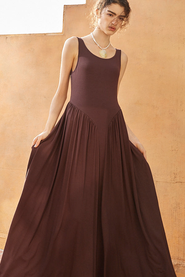 Vera Open Back Dress  <br> -D.BRW-