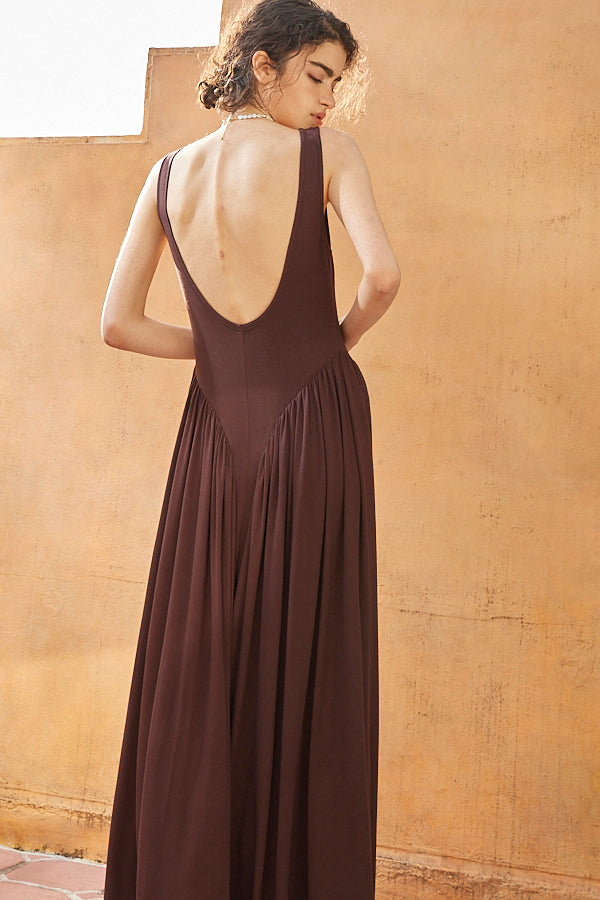 Vera Open Back Dress  <br> -D.BRW-