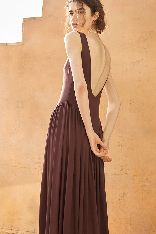 Vera Open Back Dress  <br> -D.BRW-