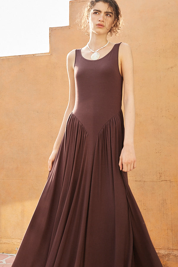 Vera Open Back Dress  <br> -D.BRW-