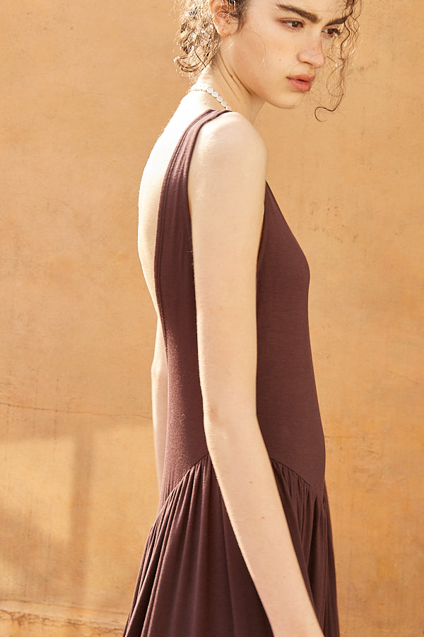 Vera Open Back Dress  <br> -D.BRW-