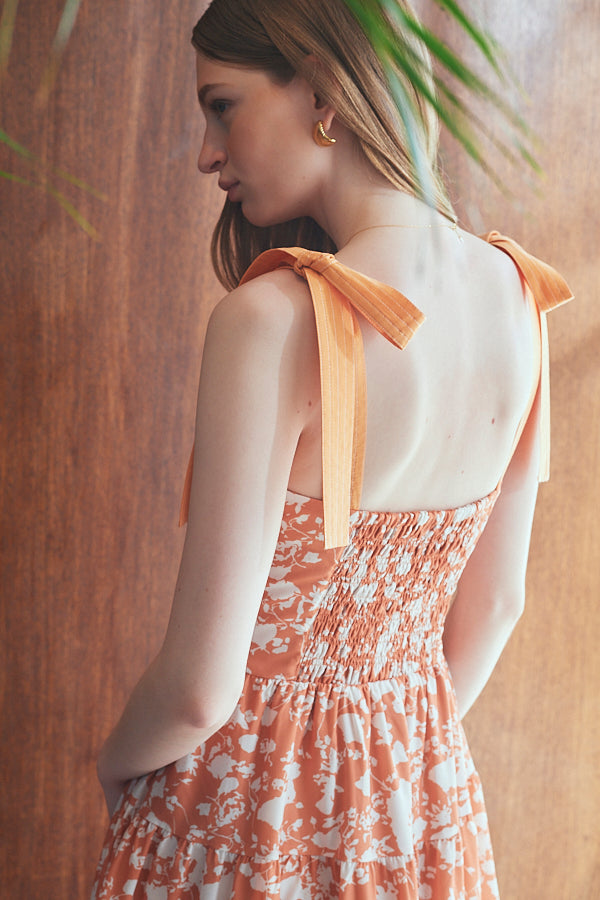 Sandra Floral-print long dress  <br> -ORG. pt-