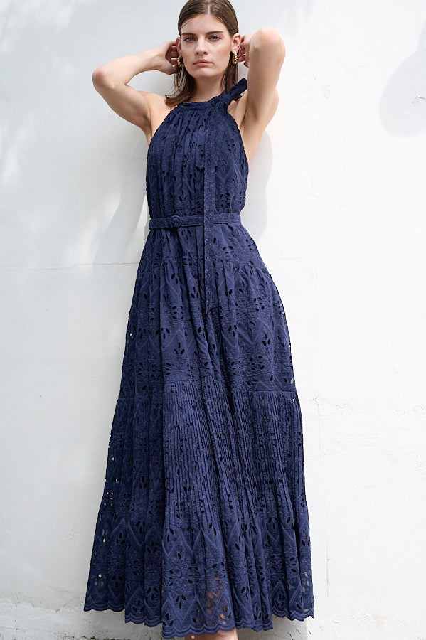 Gabi Lace Dress <br>-NVY-