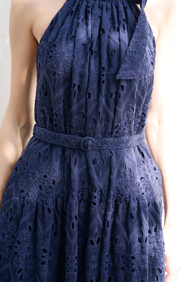 Gabi Lace Dress <br>-NVY-