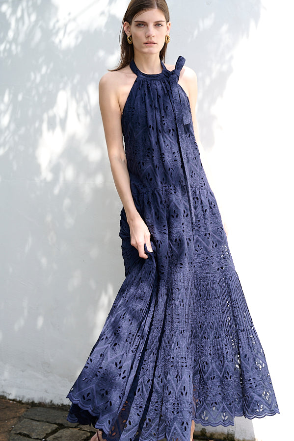 Gabi Lace Dress <br>-NVY-