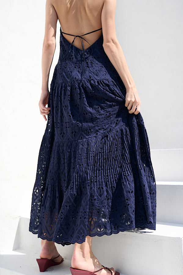 Gabi Lace Dress <br>-NVY-