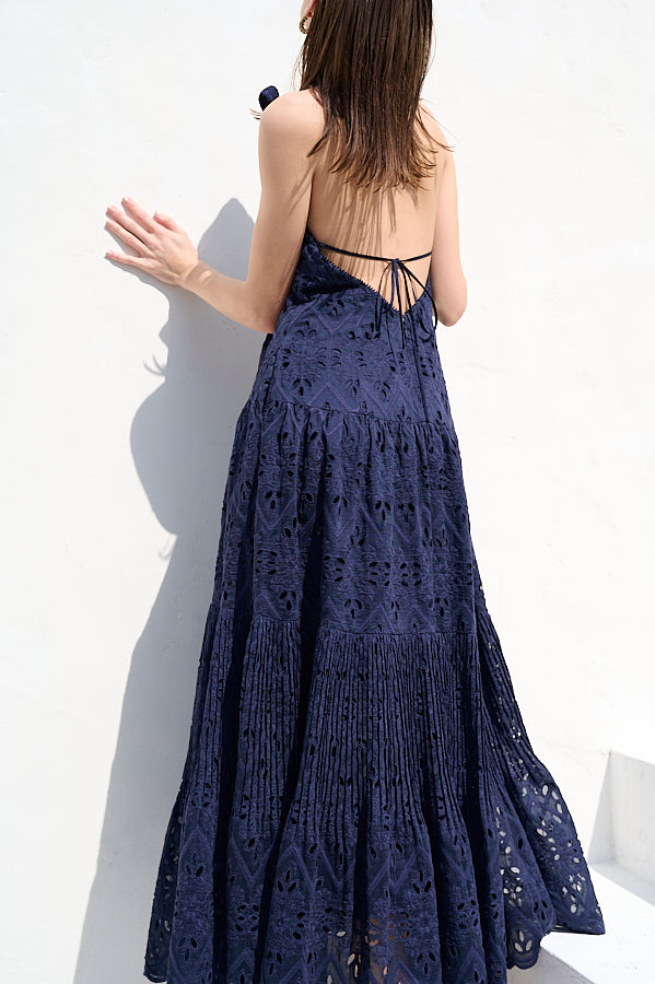 Gabi Lace Dress <br>-NVY-