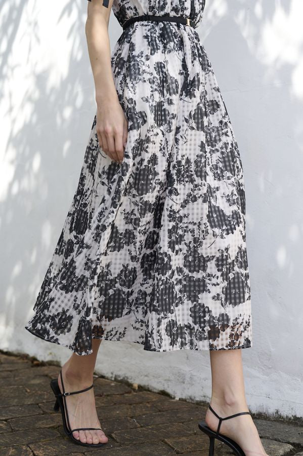 Bianca Ribbon Dress <br> -Black-