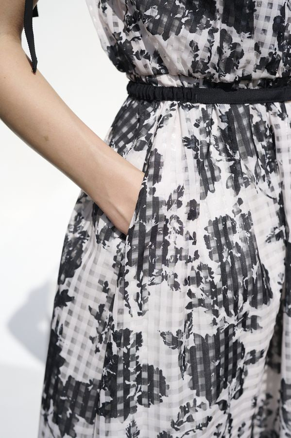 Bianca Ribbon Dress <br> -Black-