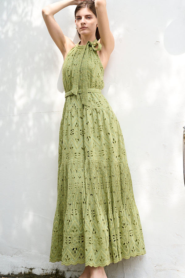 Gabi Lace Dress <br>-GRN-