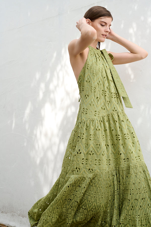 Gabi Lace Dress <br>-GRN-