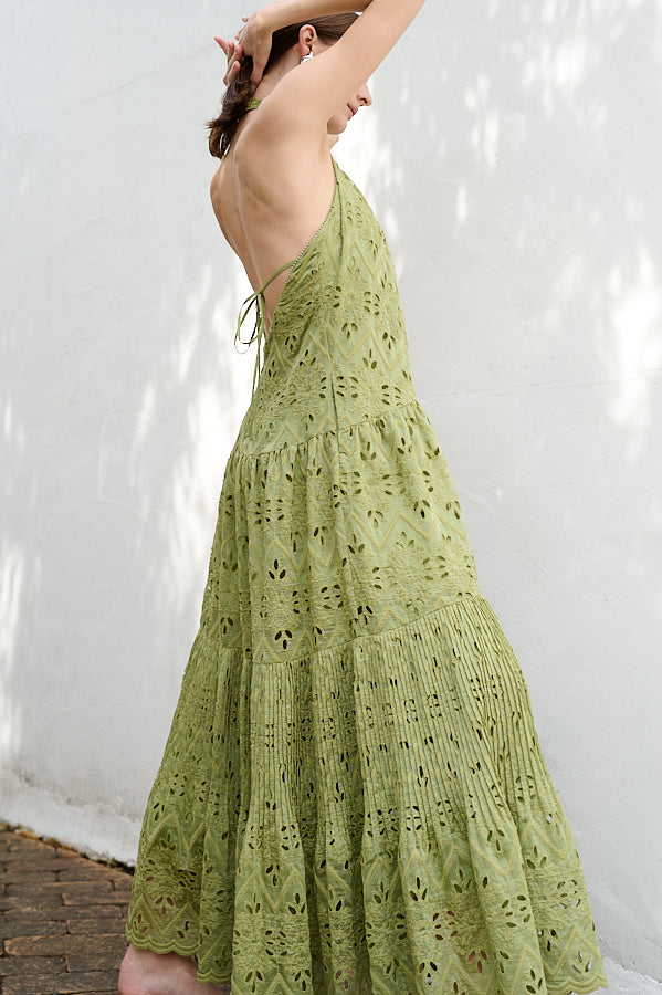 Gabi Lace Dress <br>-GRN-