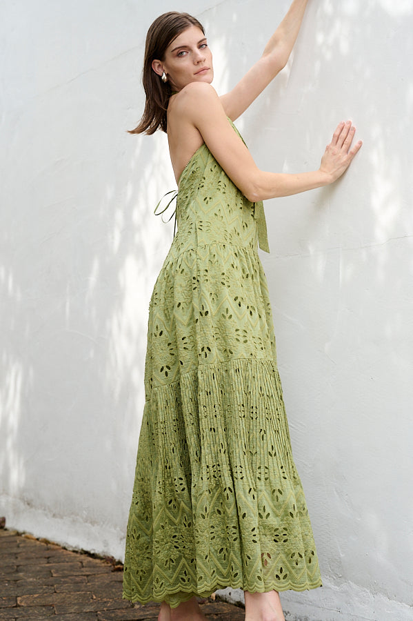 Gabi Lace Dress <br>-GRN-