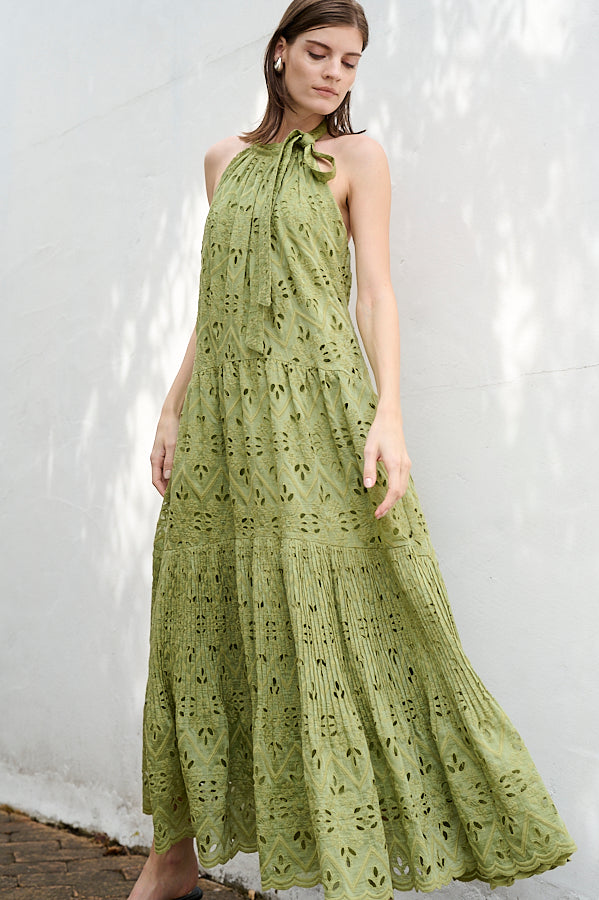 Gabi Lace Dress <br>-GRN-
