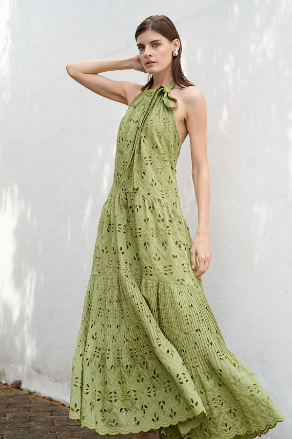 Gabi Lace Dress <br>-GRN-