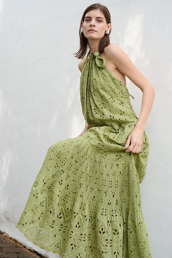 Gabi Lace Dress <br>-GRN-
