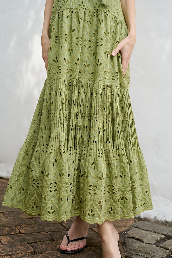 Gabi Lace Dress <br>-GRN-