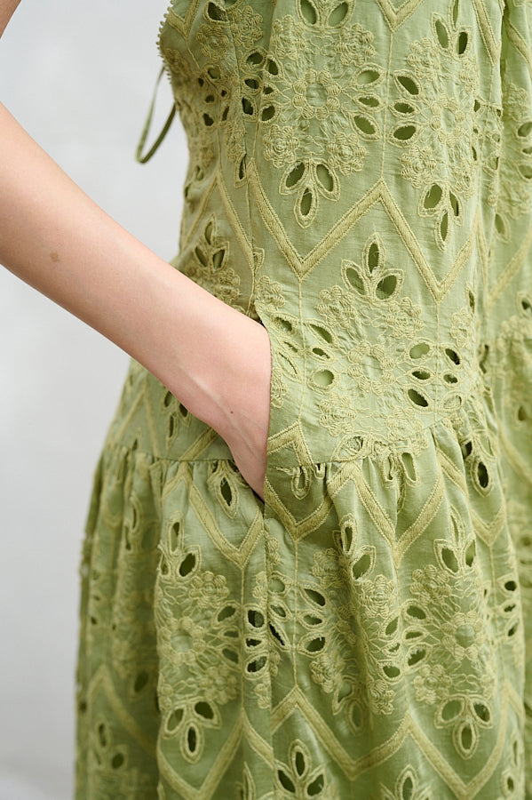 Gabi Lace Dress <br>-GRN-