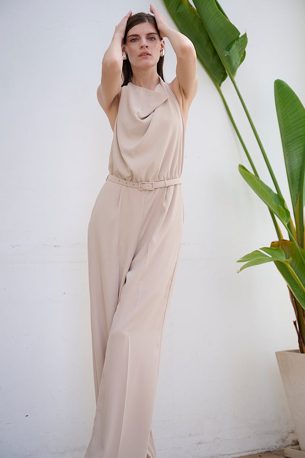 Helena Belted Jumpsuit <br>-IVO-