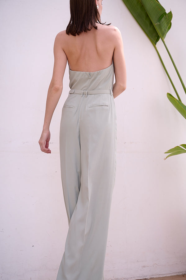 Helena Belted Jumpsuit <br>-L.GRN-