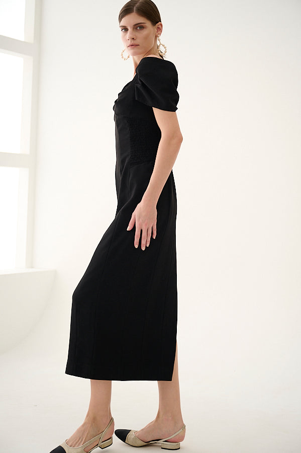 Margo Bloom Dress <br>-BLK-