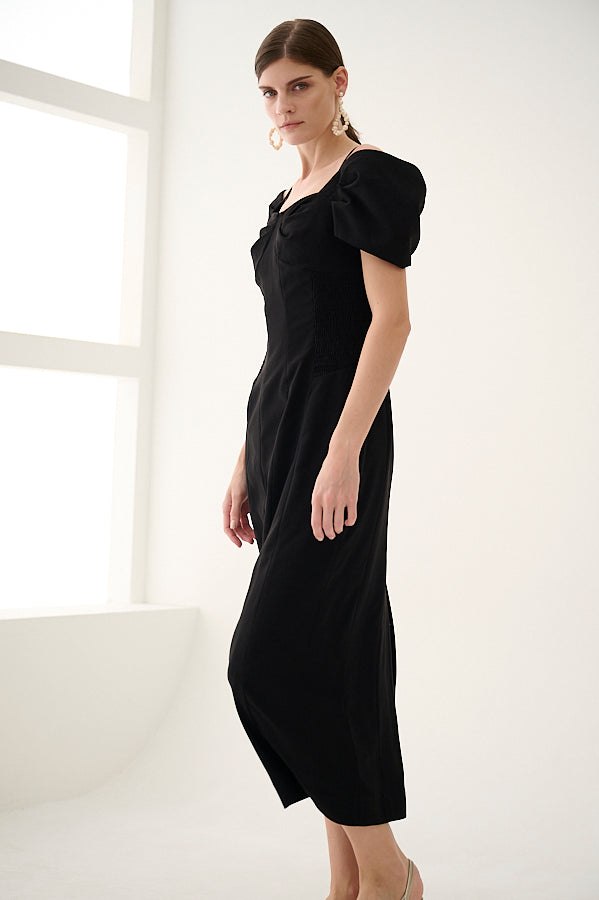 Margo Bloom Dress <br>-BLK-