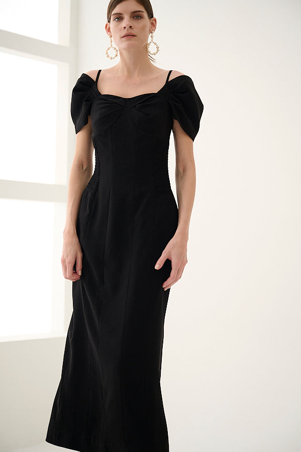 Margo Bloom Dress <br>-BLK-