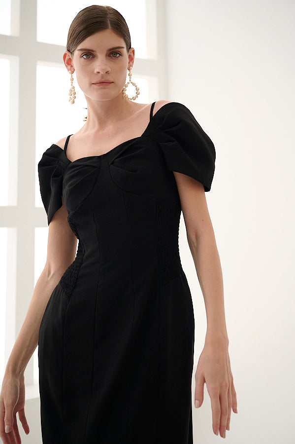 Margo Bloom Dress <br>-BLK-