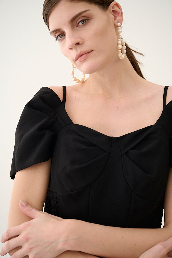 Margo Bloom Dress <br>-BLK-