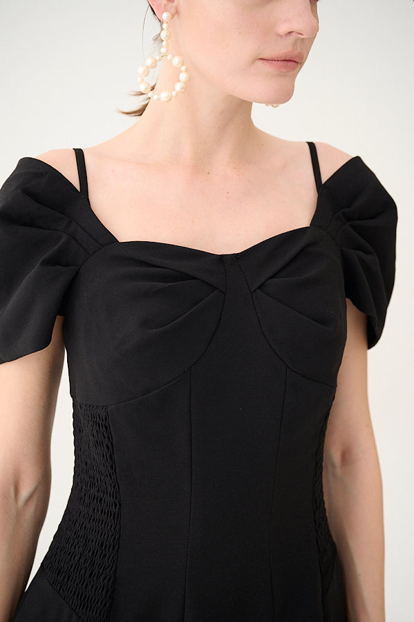 Margo Bloom Dress <br>-BLK-