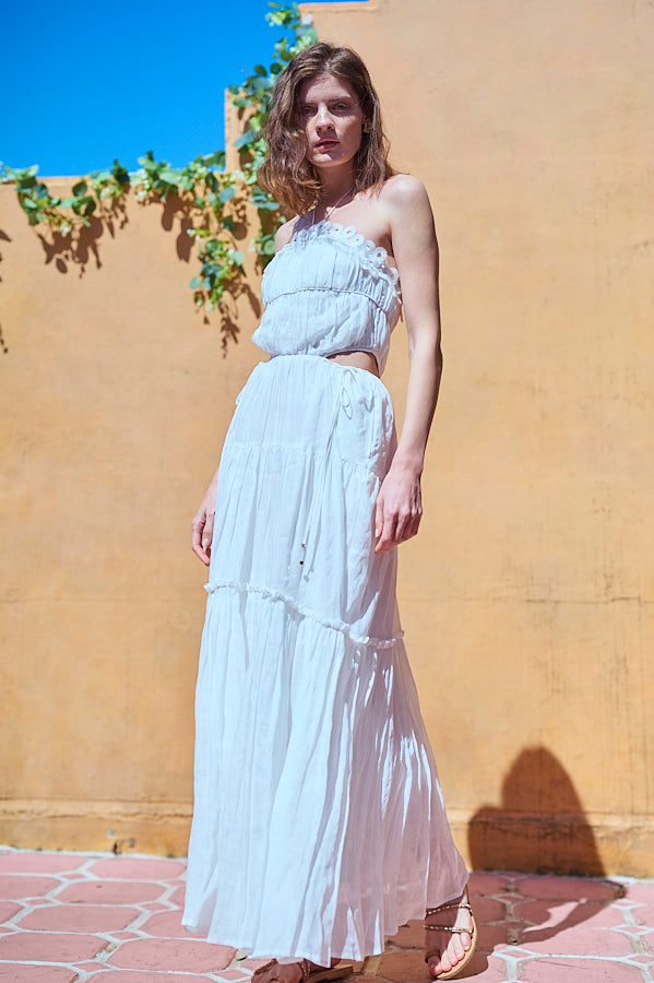 Elizabeth Long Dress <br>-WHT-