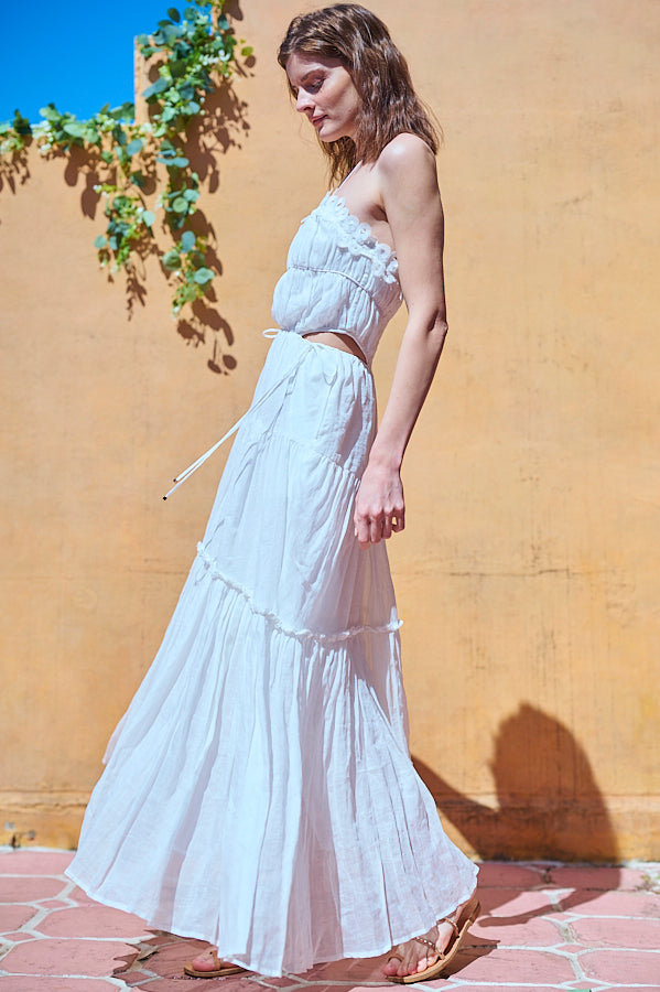 Elizabeth Long Dress <br>-WHT-